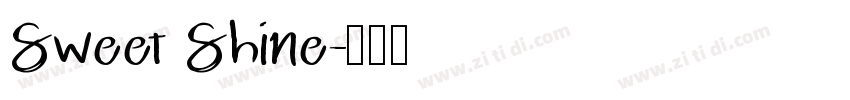 Sweet Shine字体转换